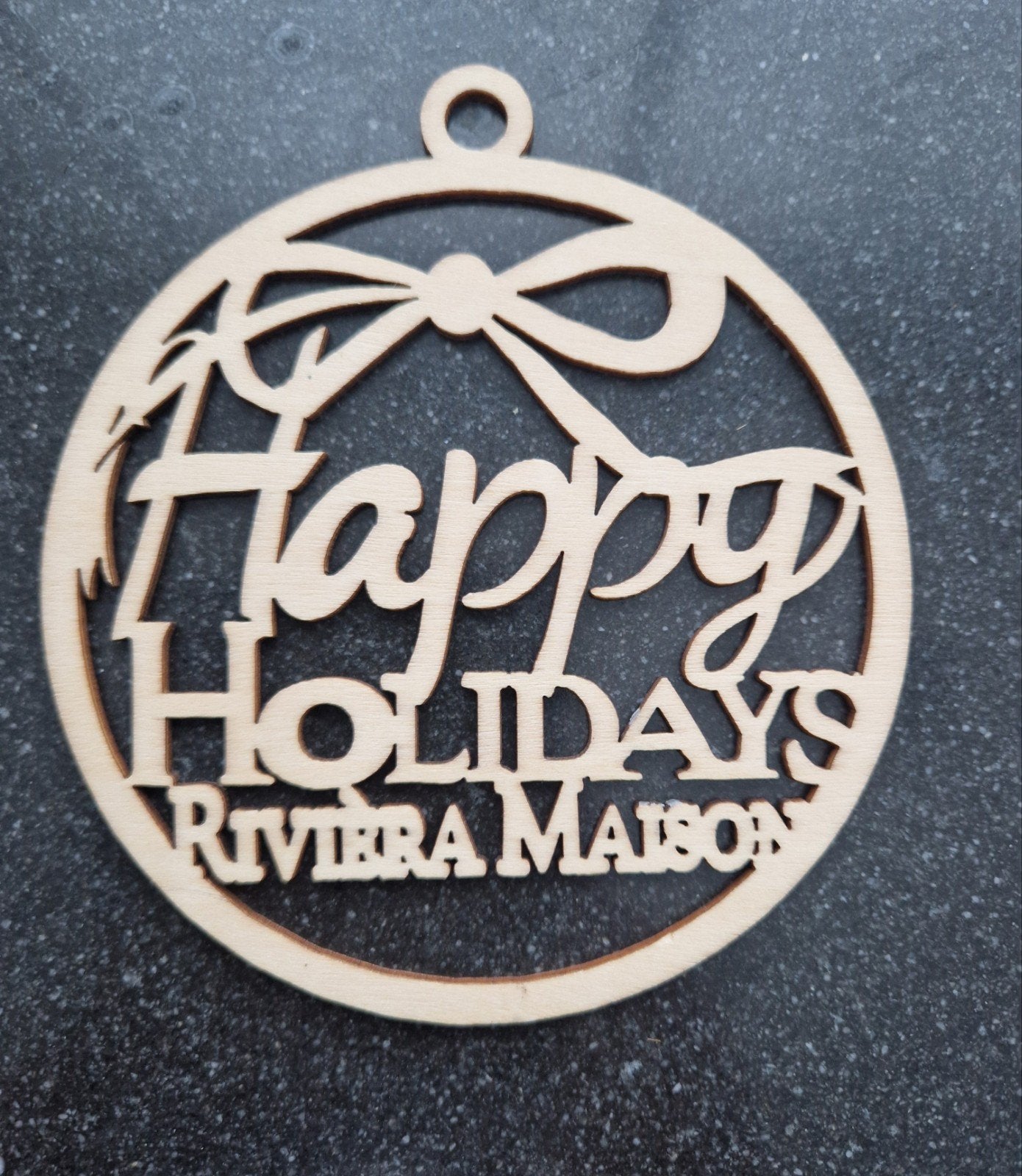 Riviera Maison Happy Holidays Krans Hout, Ophalen of Verzenden, Zo goed als nieuw, Krans, Hout