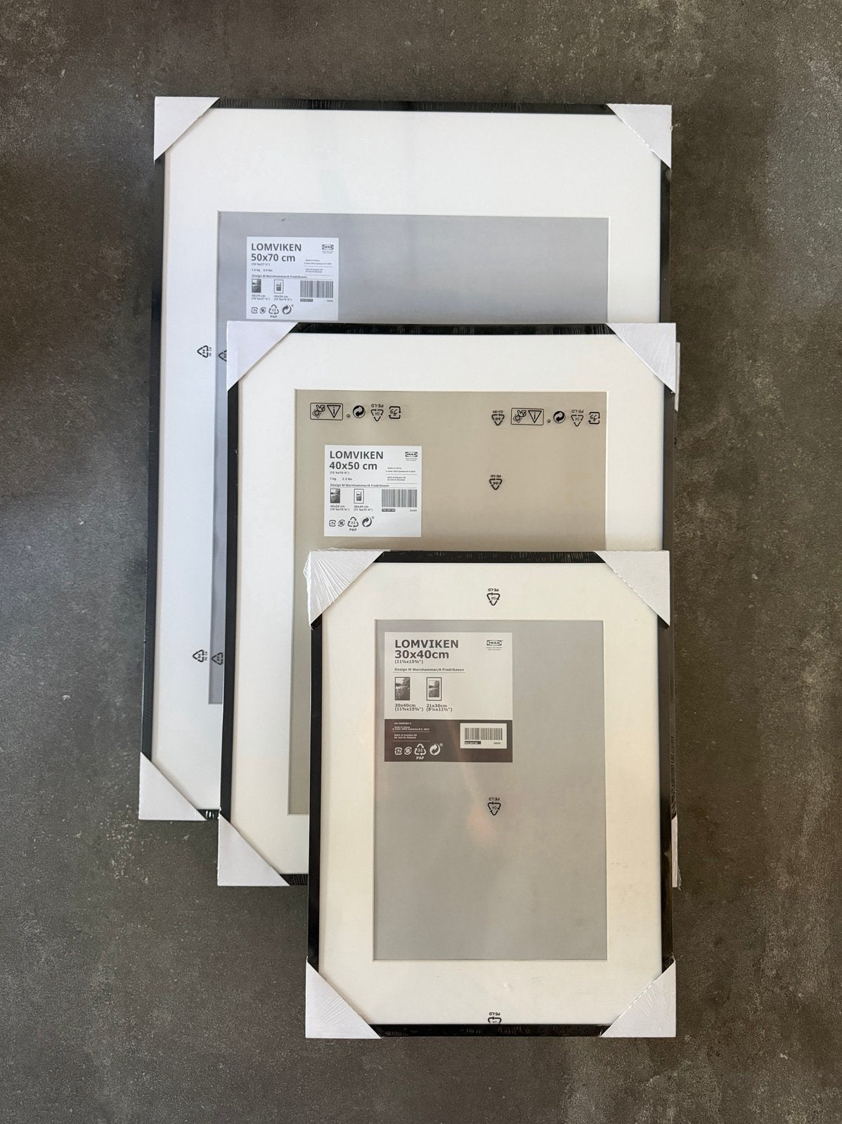 IKEA LOMVIKEN Lijsten - Nieuw in verpakking, Nieuw, Ophalen of Verzenden, Glas, Fotolijst