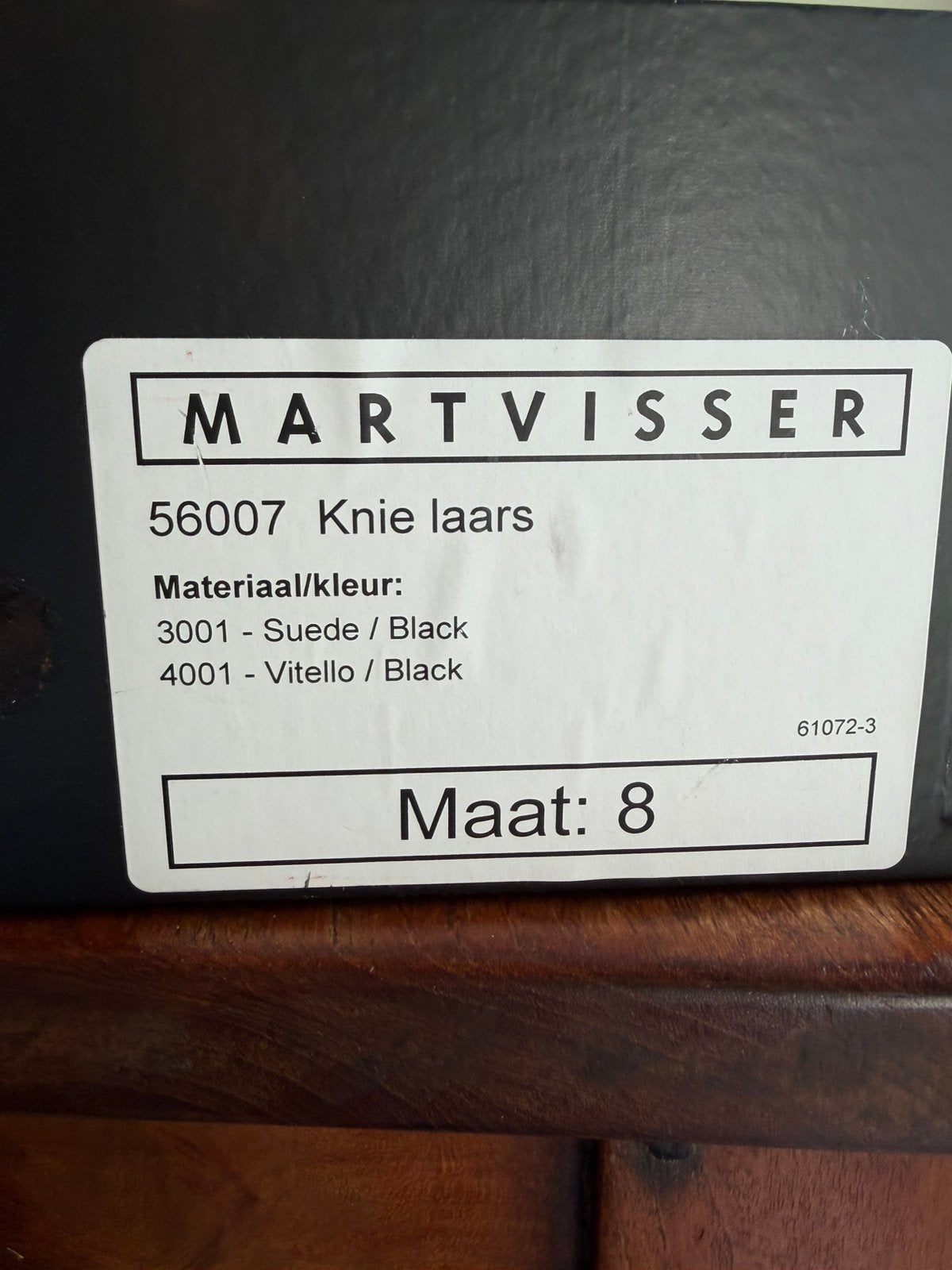 Mart Visser suede knielaarzen, Ophalen of Verzenden, Zo goed als nieuw, Zwart