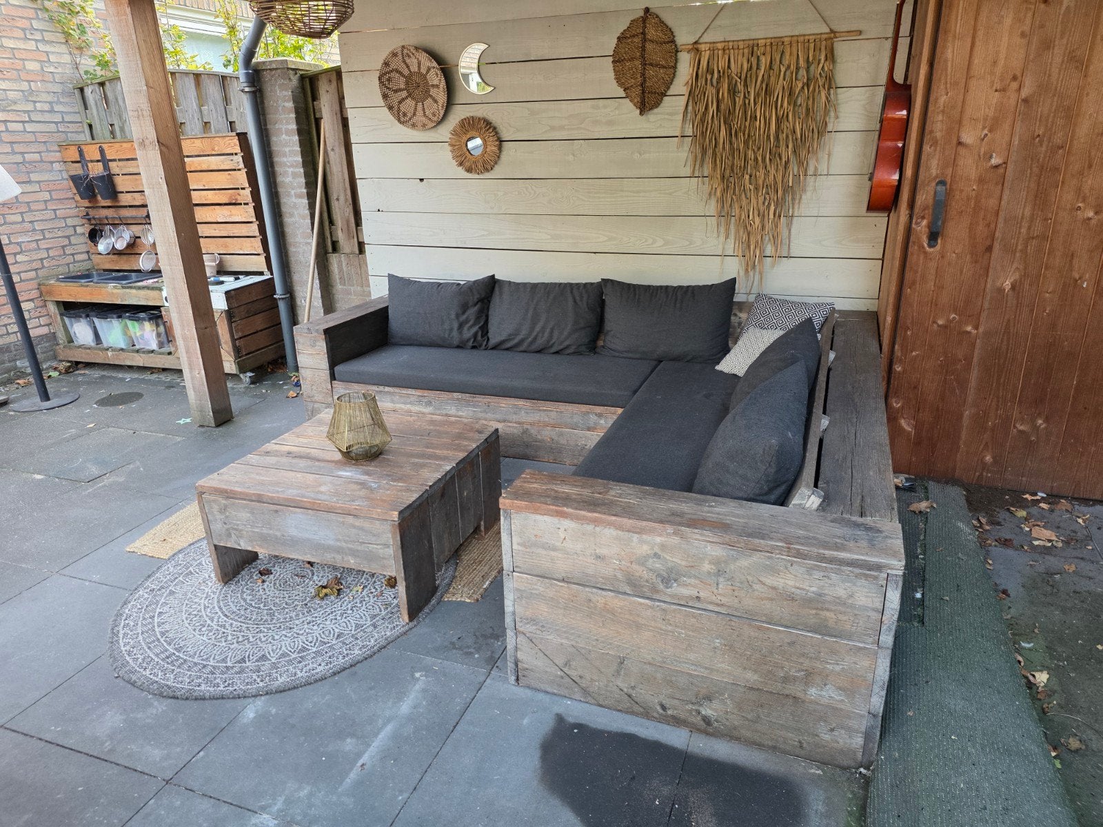 Loungeset stijgerhout, Ophalen