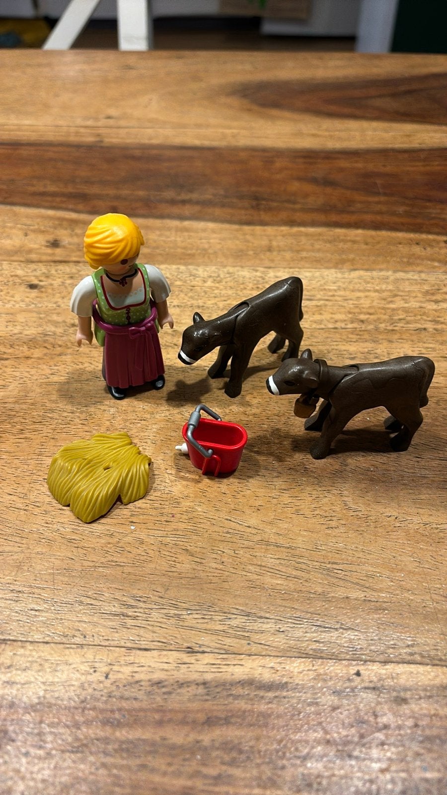Playmobil 6649 & 6806: Boerderijfiguren en kalfjes, Gebruikt, Complete set, Ophalen of Verzenden, Country