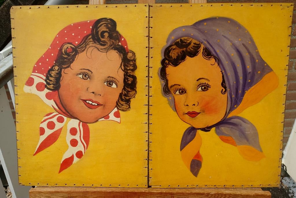 ~1930 Hollandse Arts & Crafts schilderijen, Portret meisjes, Ophalen of Verzenden