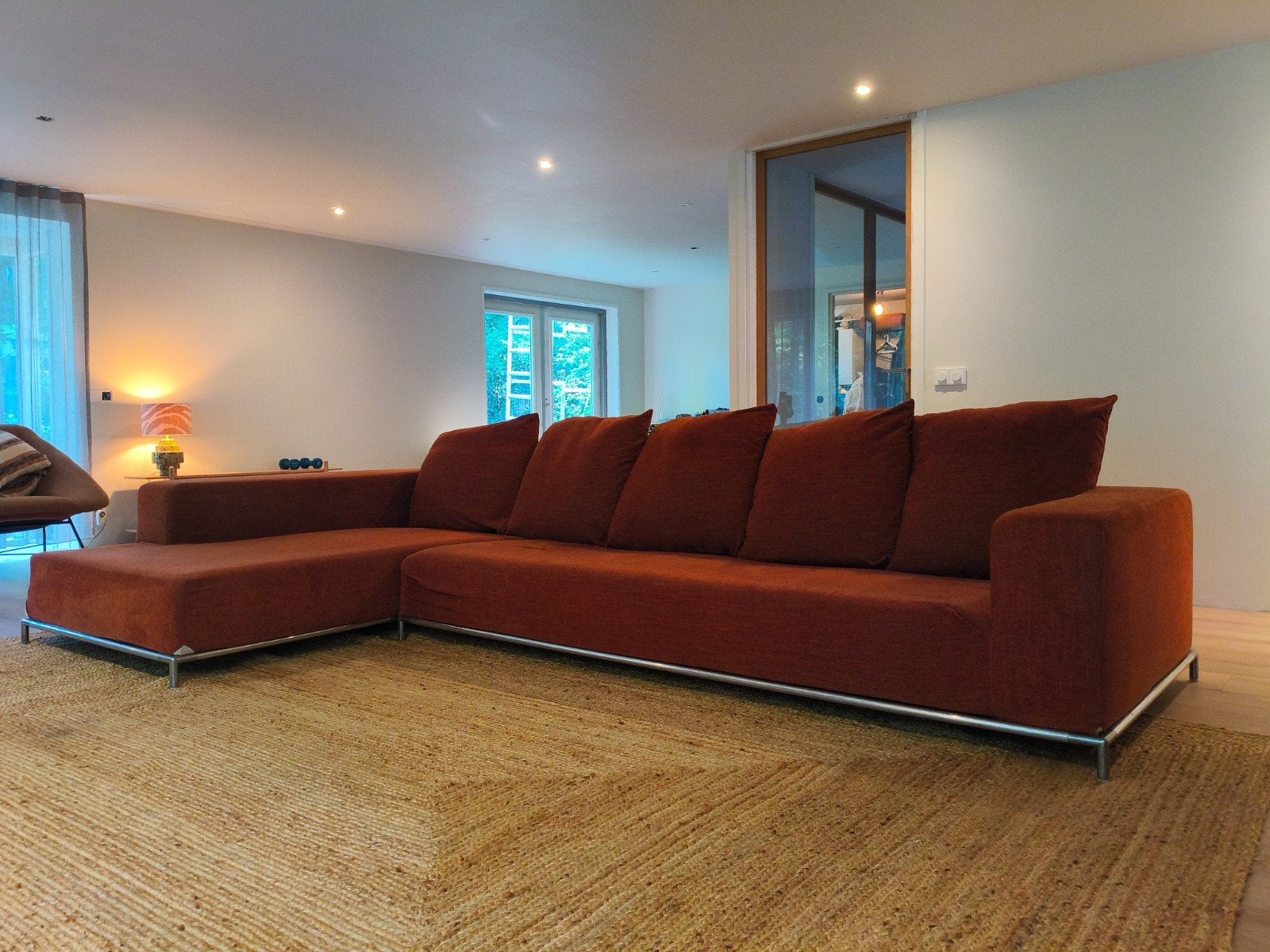 B&B Italia Design Bank, Huis en Inrichting, Banken | Bankstellen, Modern design, Gebruikt, Hoekbank, 300 cm of meer
