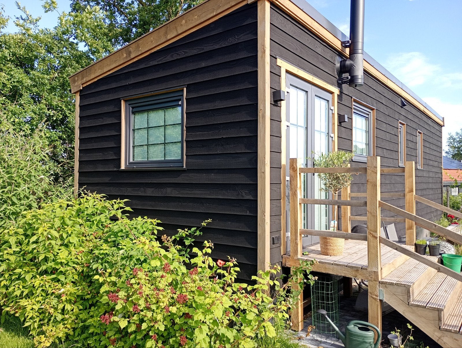Tiny house, mantelzorgwoning, chalet, stacaravan tinyhouse, Caravans en Kamperen, Stacaravans, Ophalen