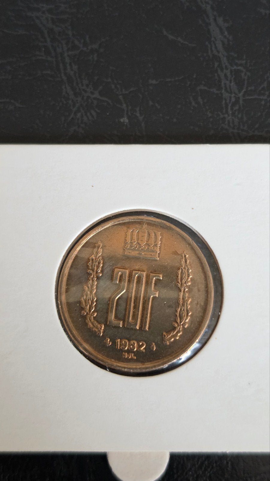 Zeldzame Luxemburgse 20F munt uit 1992, Postzegels en Munten, Munten | België, Ophalen of Verzenden, Brons, Losse munt