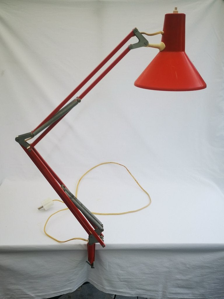 vintage HCF Architect lamp tafellamp klemlamp Knikarmlamp, Ophalen of Verzenden