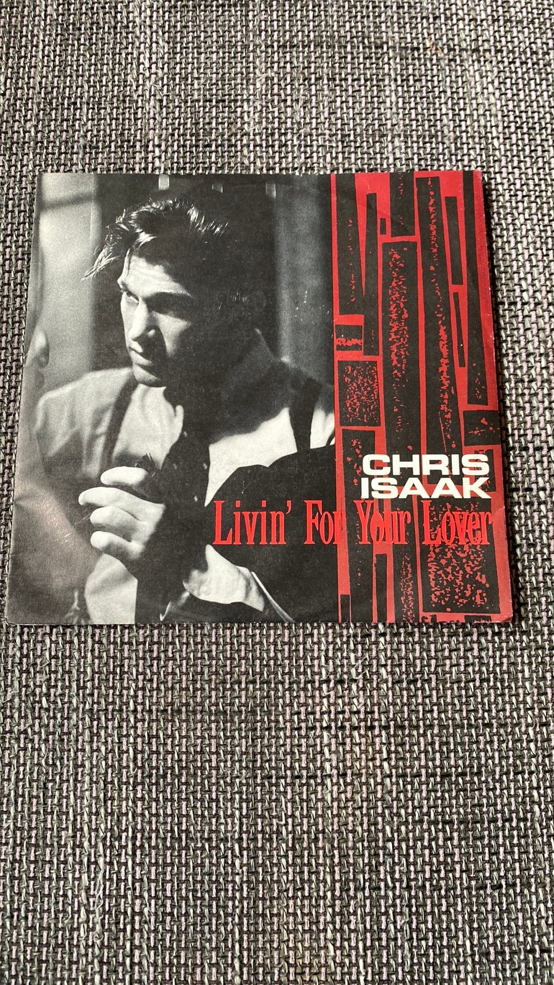 Vinyl single Chris Isaak - Livin’ for your lover, Ophalen of Verzenden, Zo goed als nieuw, Pop