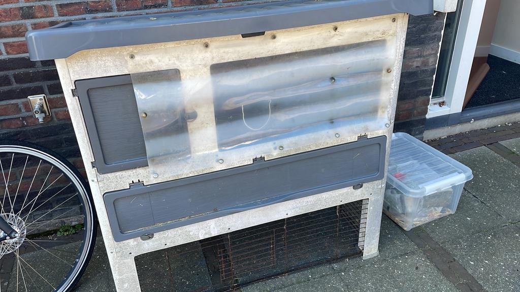 Knaagdier buitenhok, Dieren en Toebehoren, Knaagdieren en Konijnen | Hokken en Kooien, Ophalen, 90 cm of meer, Konijn, Hok