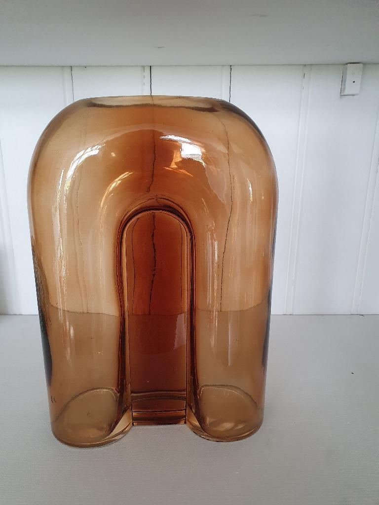 Vaas bruin glas, *, *, Nieuw, Ophalen of Verzenden