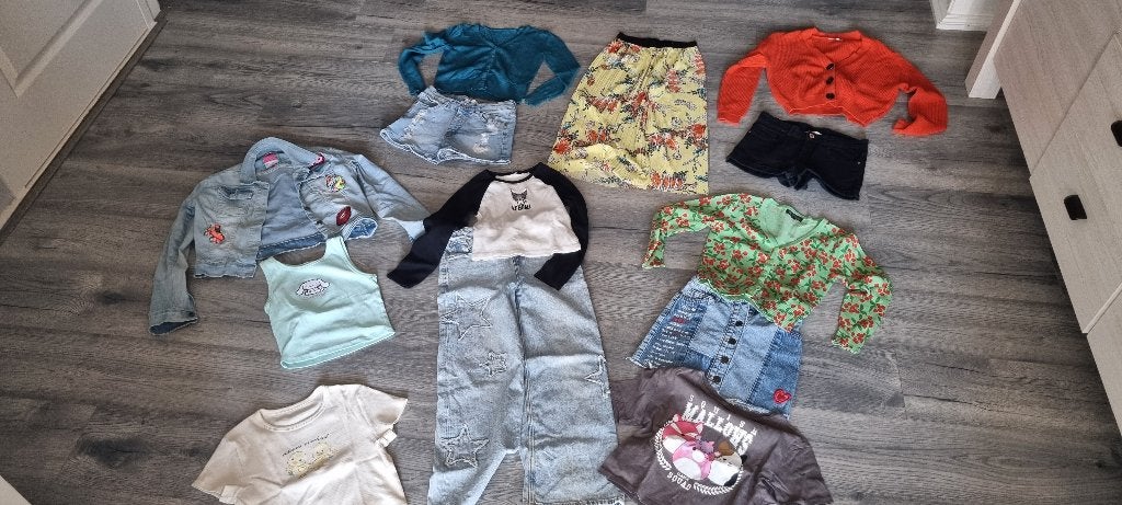30 stuks Kinderkleding maat 134 - 140, Kinderen en Baby's, Kinderkleding | Maat 134, Ophalen, Meisje, Diverse merken, Overige typen