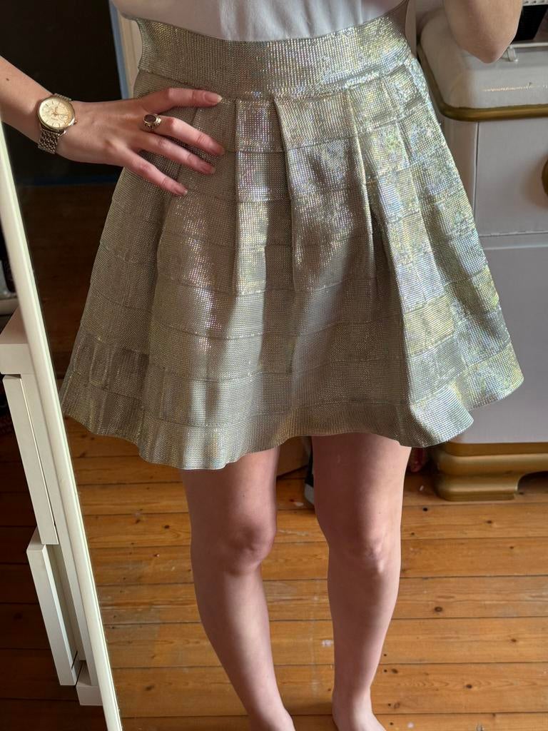 Sparkling high waist A-lijn rokje – party / feest / chic, Kleding | Dames, Overige kleuren, Ophalen of Verzenden, Zo goed als nieuw