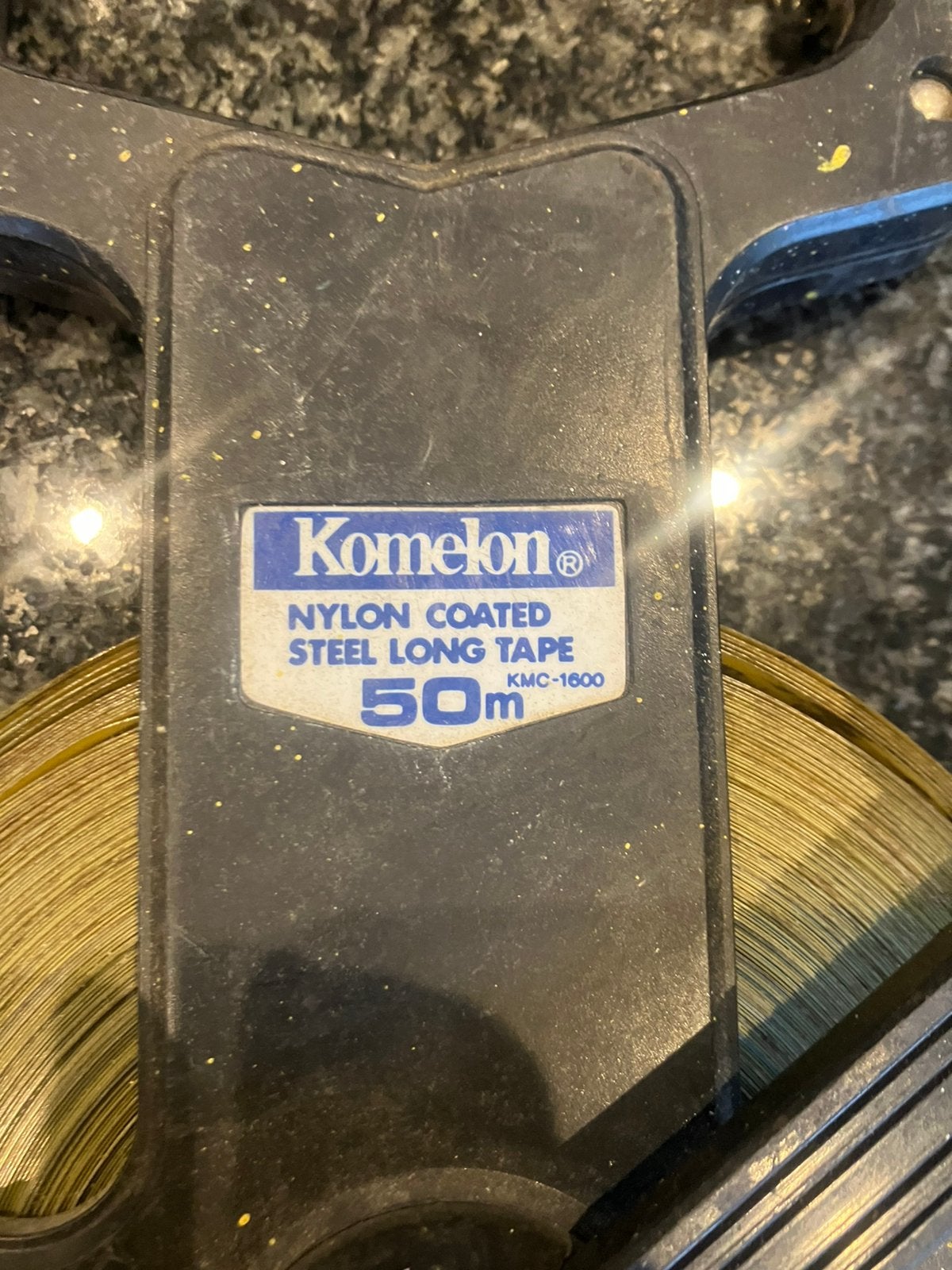 Meetlint 50 meter oprolbaar, Doe-het-zelf en Verbouw, Ophalen of Verzenden, Gebruikt