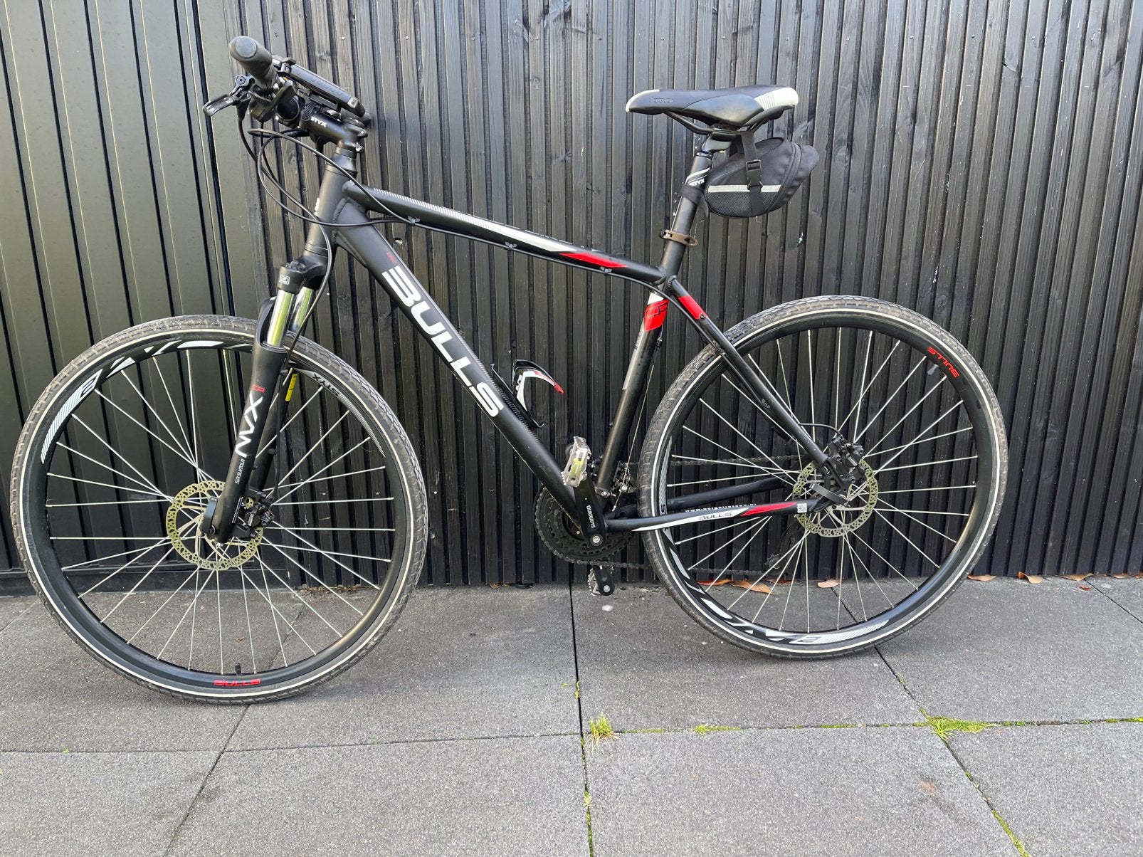 Mooie heren Bull’s crosshybride fiets, Zo goed als nieuw, Meer dan 20 versnellingen, 53 tot 57 cm, Ophalen