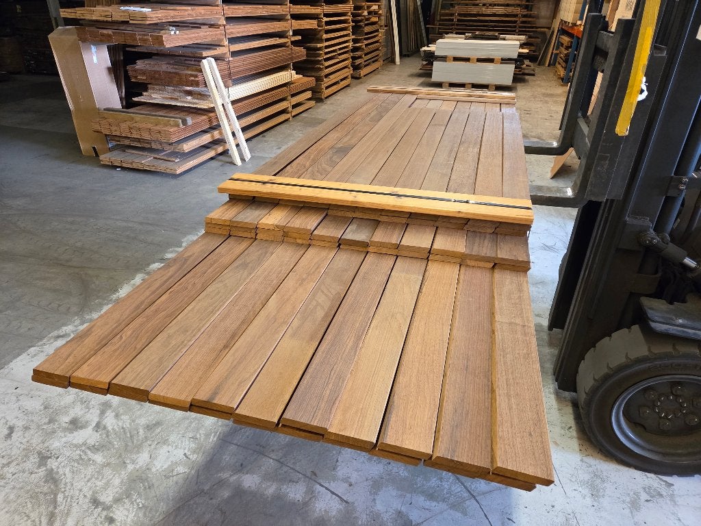 17 m2 Rhombusprofiel - hardhout - nr: HP39, Ophalen, Planken, Nieuw, Hardhout