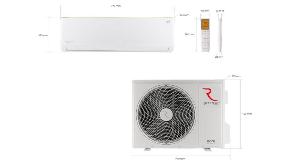 Foto 2 van Rotenso Roni 3,5 kW Airco + WiFi | Op Voorraad