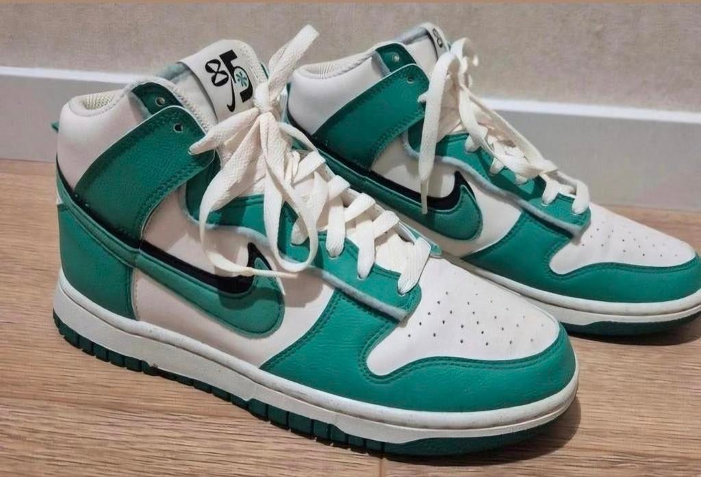 Nike Dunk high Retro SE '85 - Double Swoosh - maat 40, Nike, Ophalen of Verzenden, Groen, Sneakers of Gympen