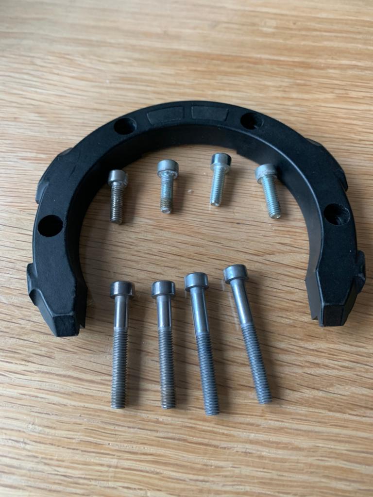 SW Motech EVO quick-lock tankring 4 Len 4 K schroeven., Motoren, Ophalen of Verzenden, Gebruikt