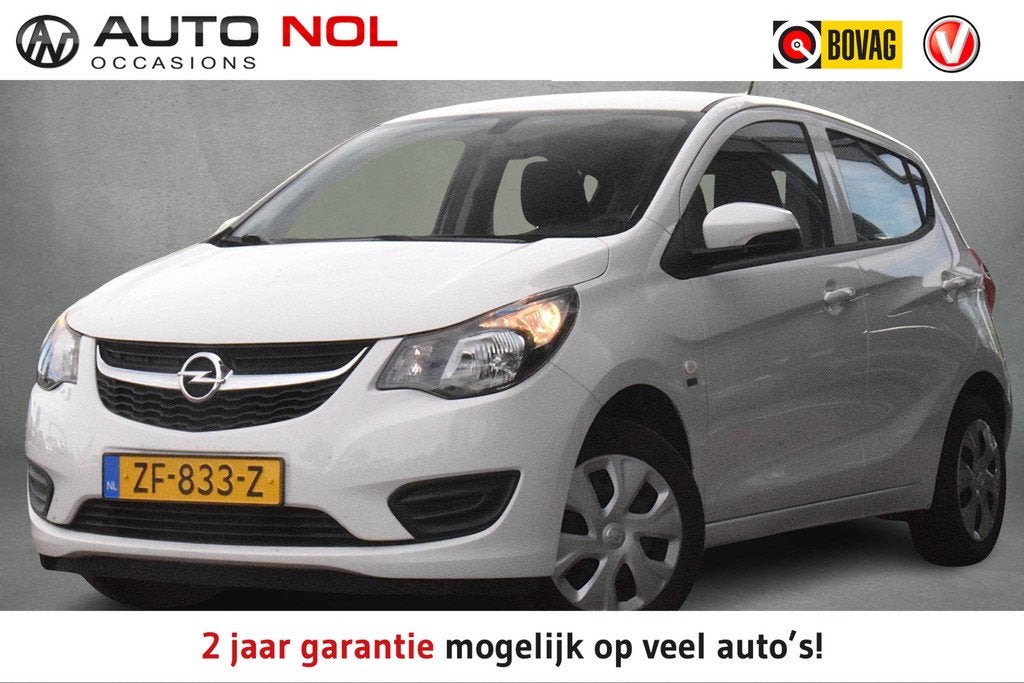 Opel KARL 1.0 ecoFLEX 120 Jaar Edition | Airco | Cruise | NL, Auto's, 839 kg, Stof, Gebruikt, Wit