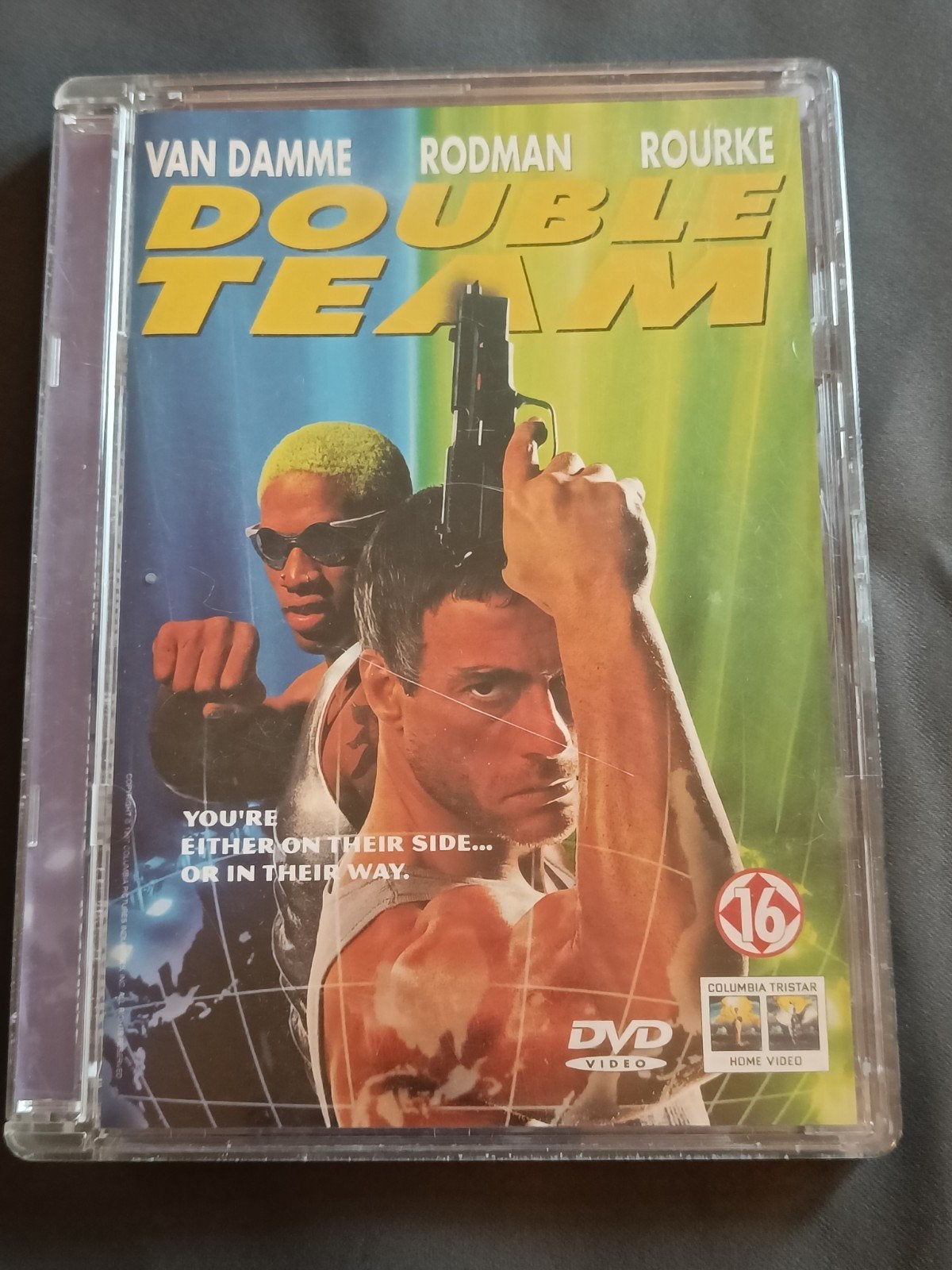 Double Team DVD Actiethriller met Van Damme, Rodman, Rourke, Gebruikt, Vanaf 16 jaar, Actiethriller, Ophalen of Verzenden
