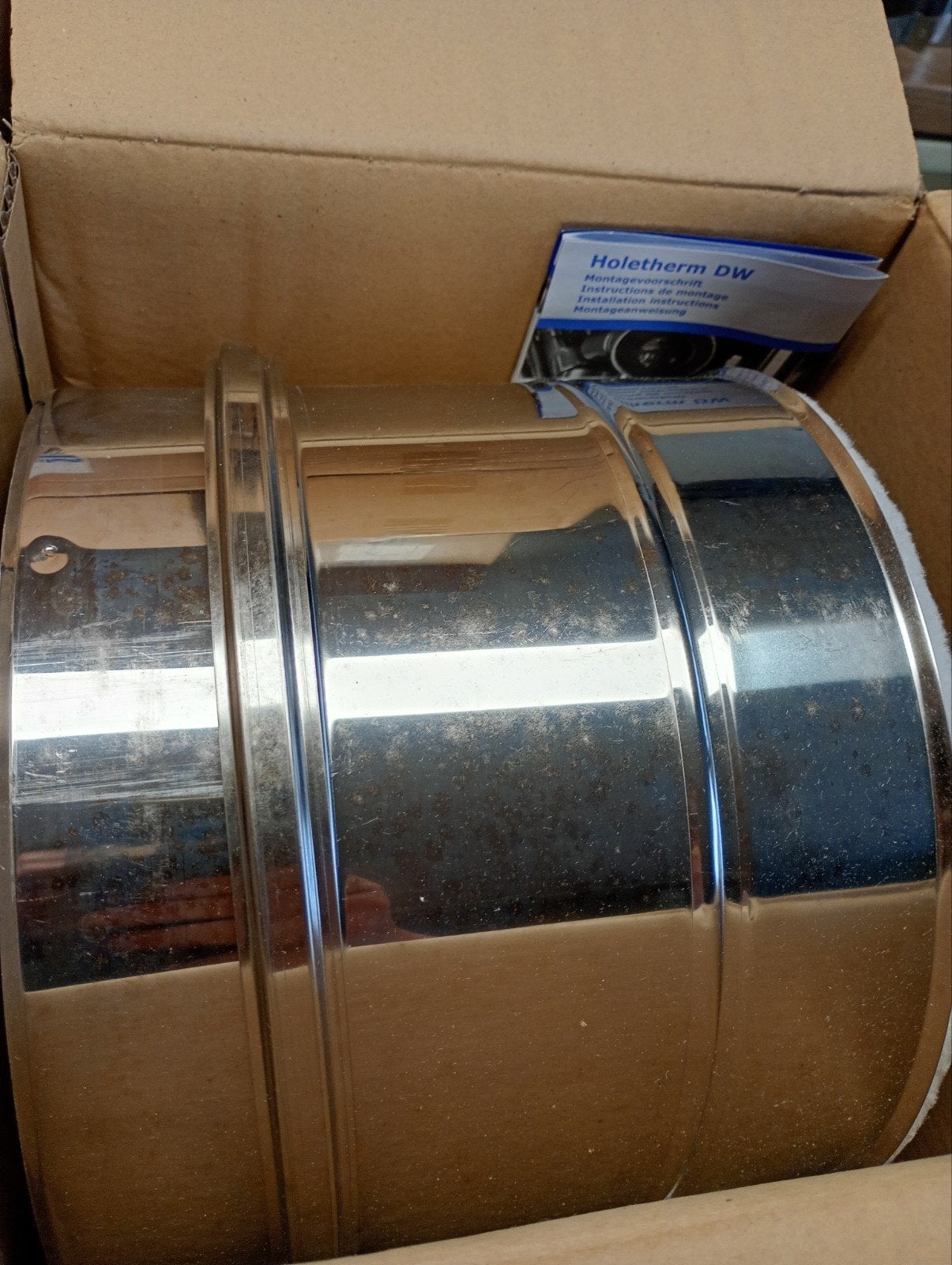 Holetherm DW dubbelwandige RVS schoorsteen element 200mm, Ophalen of Verzenden, Nieuw, Overige typen