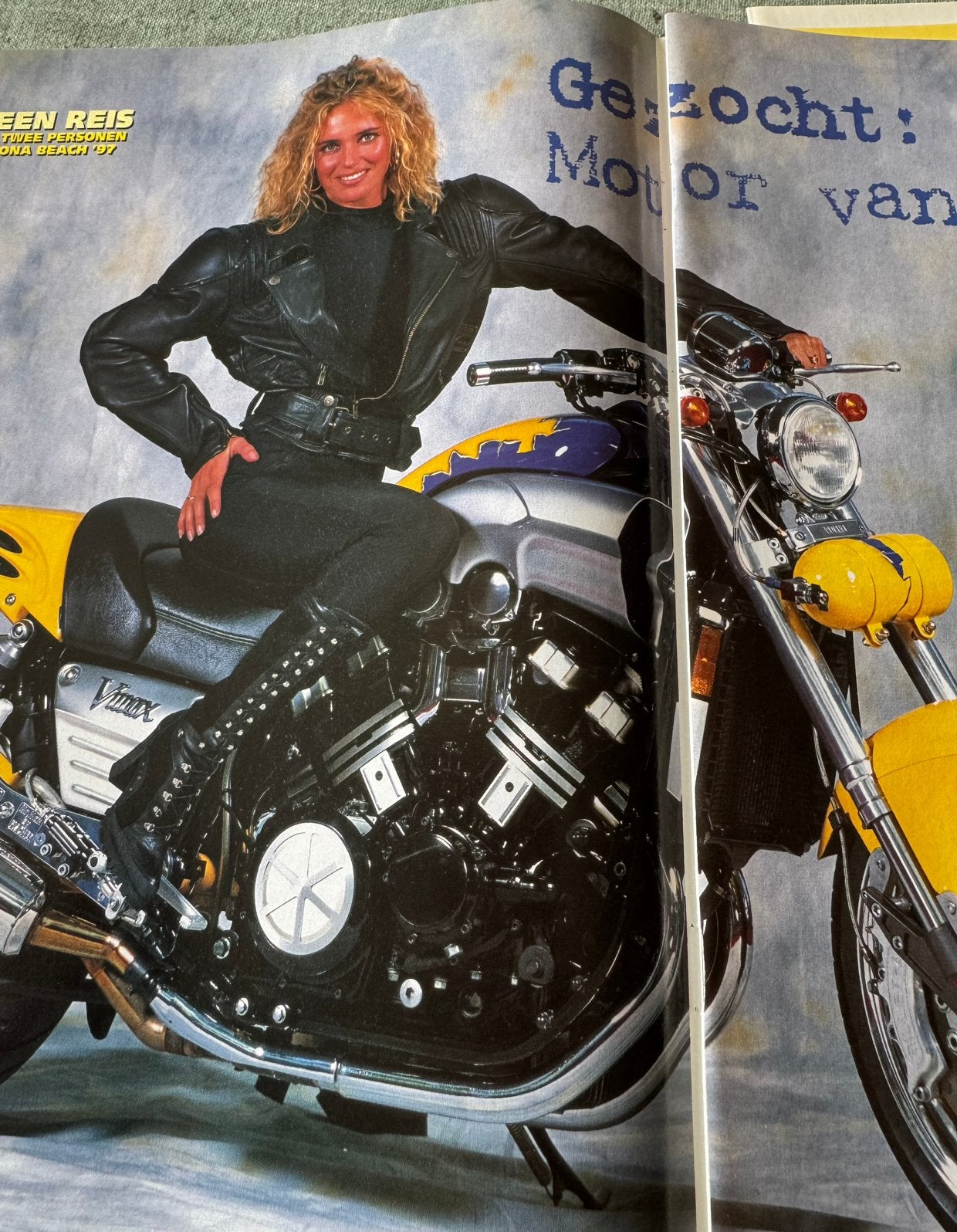 Advertentie 1996 met Yamaha V-Max Crit Pasquale Loomans, Verzenden