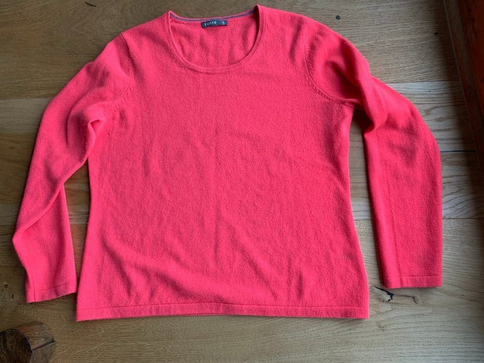 Esisto Kaschmir Trui - Neon Roze - Maat XL, Ophalen of Verzenden, Zo goed als nieuw, Maat 38/40 (M), Roze