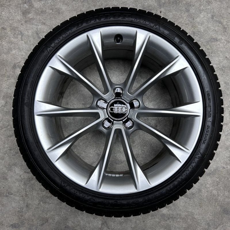 18 inch originele velgen + winterbanden Audi A5 8T0601025CA, 18 inch, -, -, Banden en Velgen