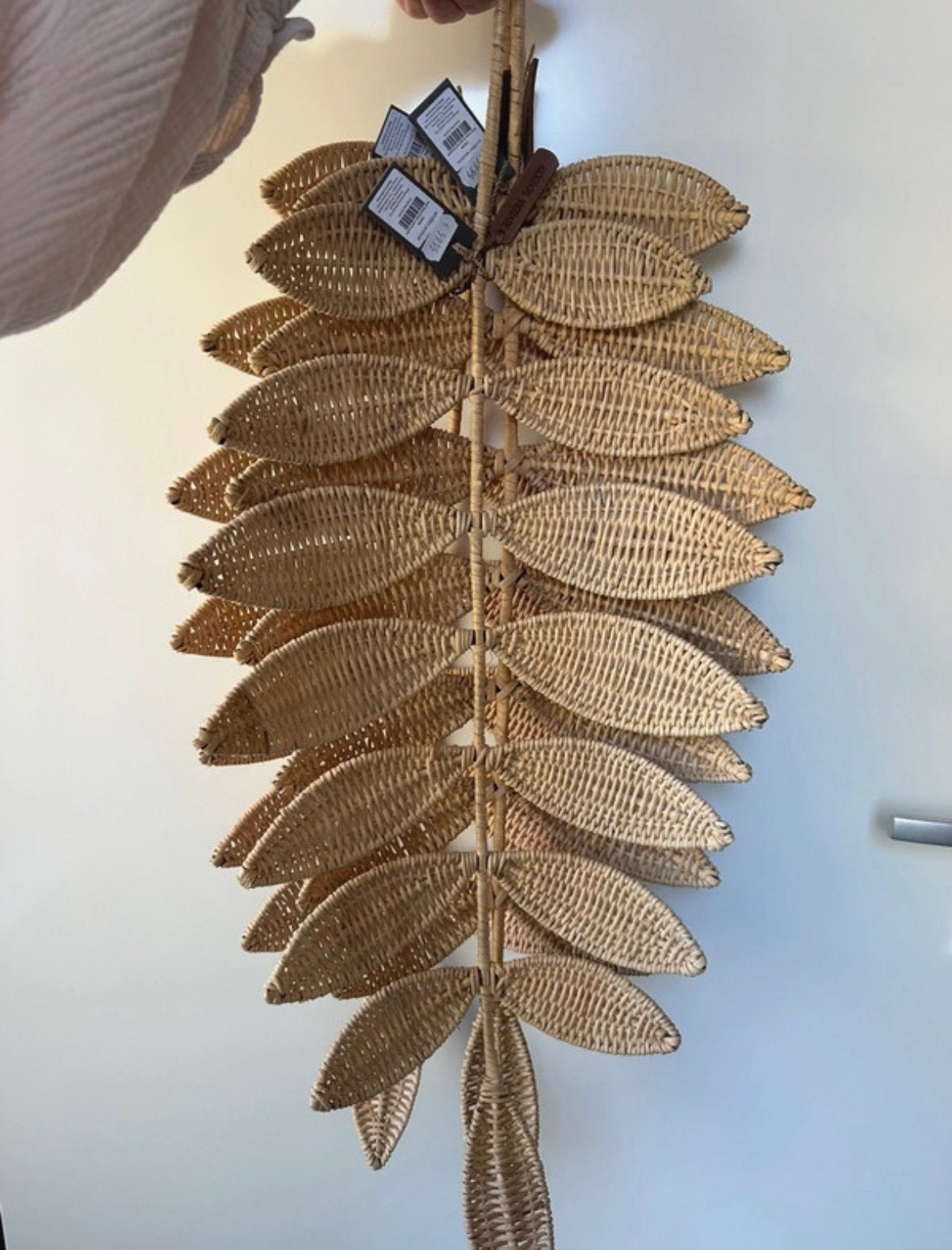 10 nieuwe Rivièra Maison (wand)decoratie rotan bladeren, Ophalen, Nieuw