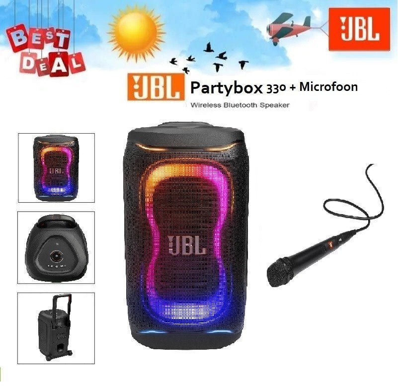 ✅NIEUW✅ JBL Partybox 330 + JBL Microfoon, Ophalen of Verzenden, Nieuw, JBL