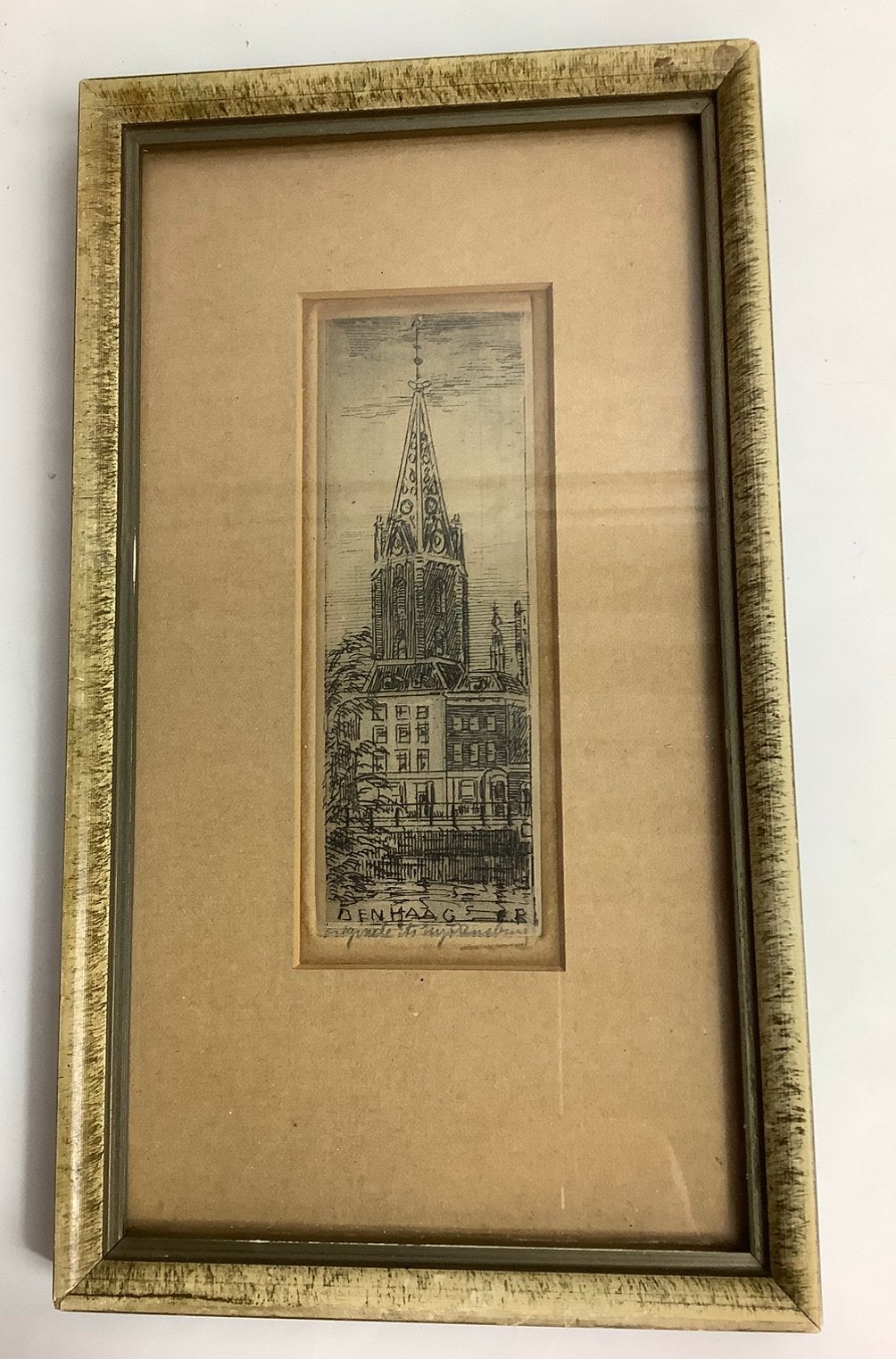 EUGÈNE RENSBURG - miniatuurets SINT - JACOBSKERK   (A), Antiek en Kunst, Kunst | Etsen en Gravures, Ophalen of Verzenden