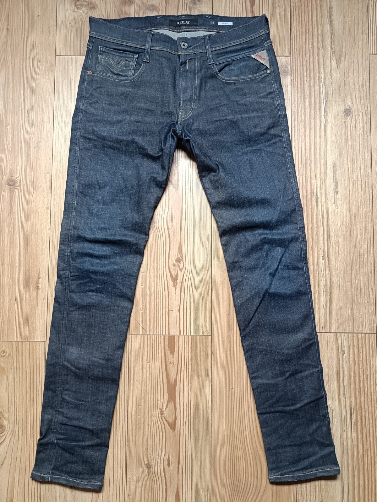 Replay anbass stretch maat 33-34, Ophalen of Verzenden, Zo goed als nieuw, Blauw, W33 - W34 (confectie 48/50)