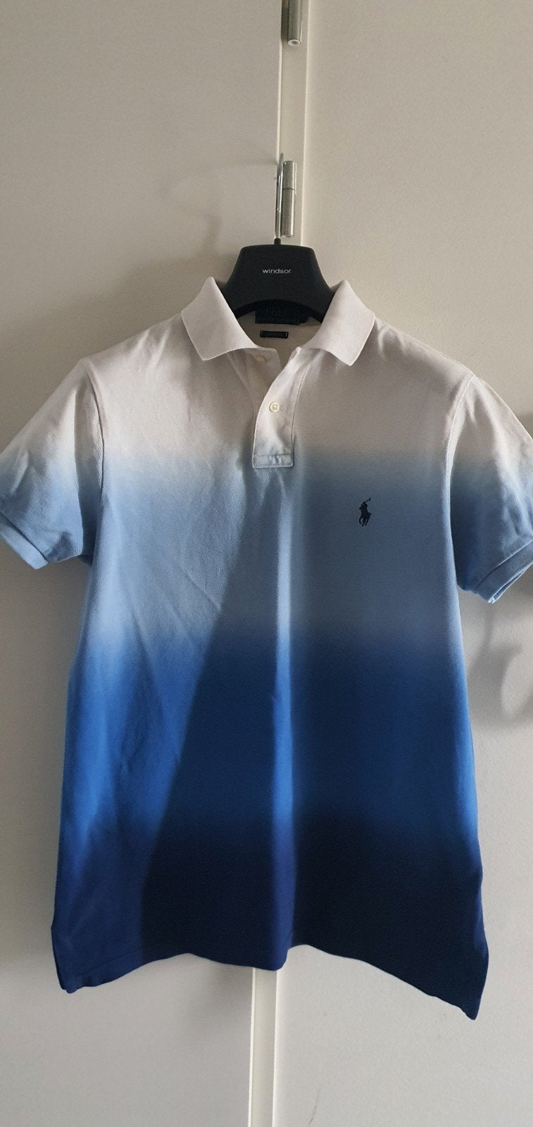 RALPH LAUREN polo degradé effect (custom fit) maat M, Kleding | Heren, Polo's, Verzenden, Maat 48/50 (M), Blauw, Polo Ralph Lauren
