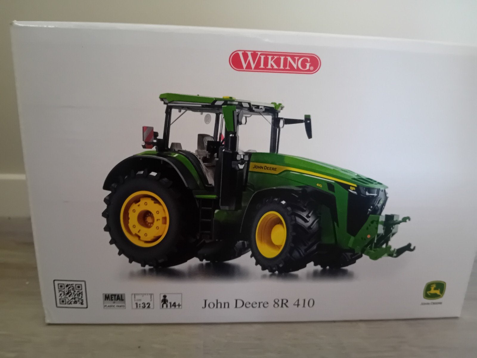 John deere 8r 410 wiking 1:32, Ophalen of Verzenden, Nieuw, Tractor of Landbouw, Overige merken