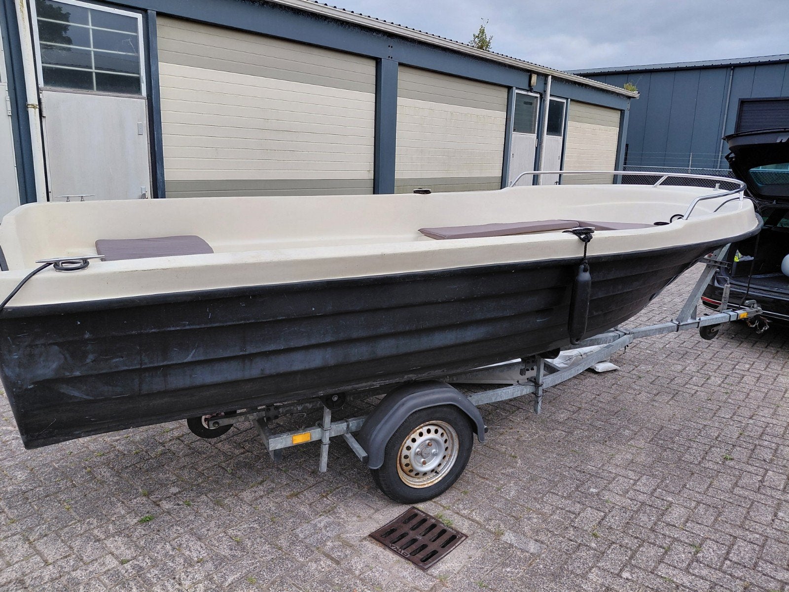 Garda lagio Toer/visboot 5.m + kanteltrailer KOOPJE, Watersport en Boten, Ophalen, Gebruikt, Overige brandstoffen, 5 m