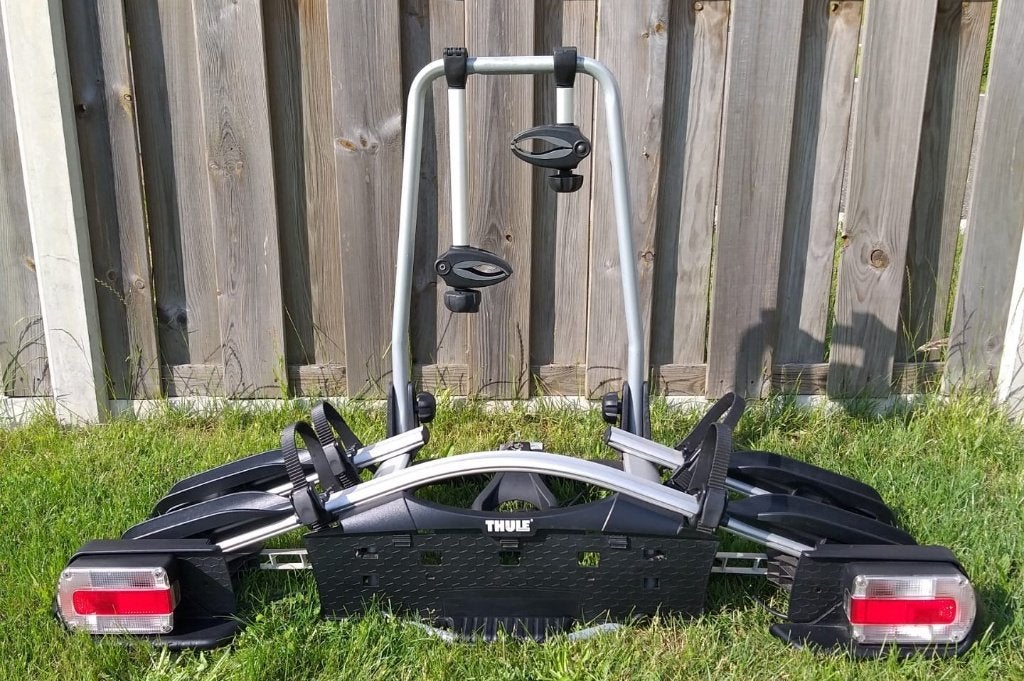 Thule euroway G2, Thule fietsendrager 921, Ophalen, Brede banden, Zo goed als nieuw, 2 fietsen