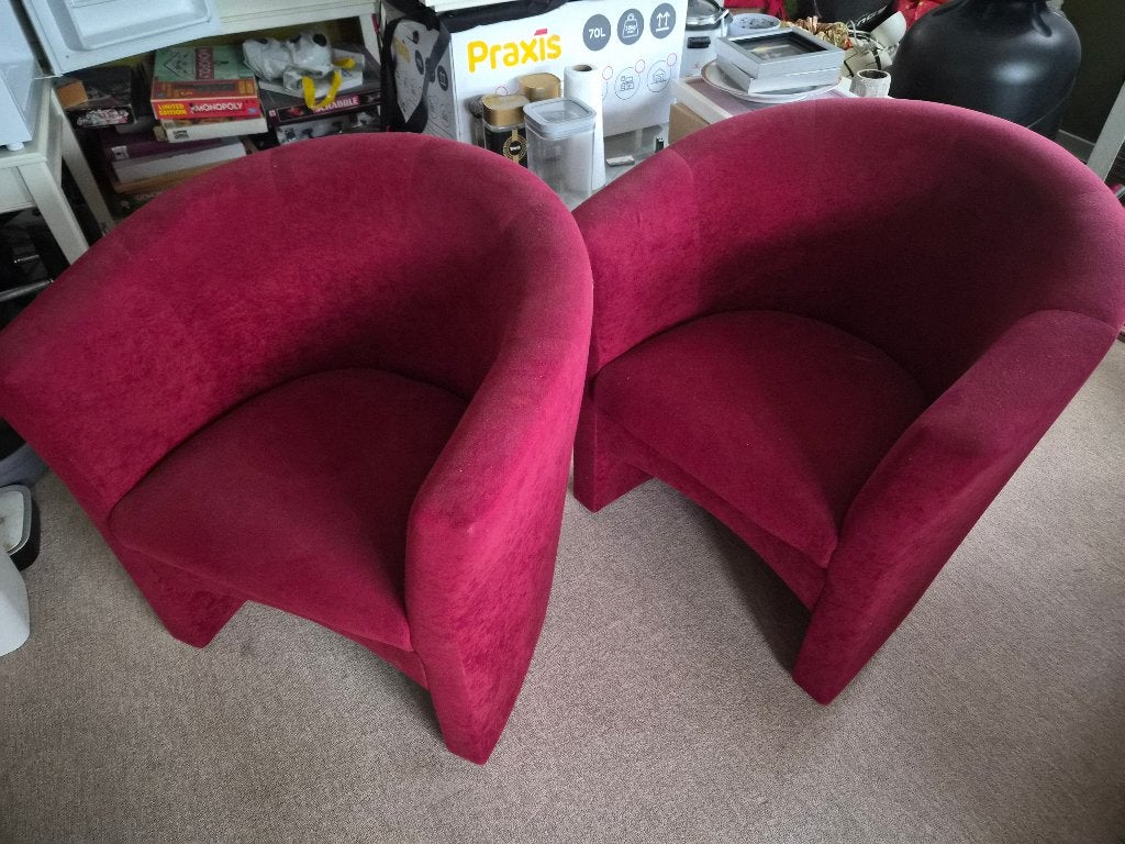 Gratis af te halen 2 stoelen 75 cm breed., Ophalen, Overige materialen, Gebruikt, Twee