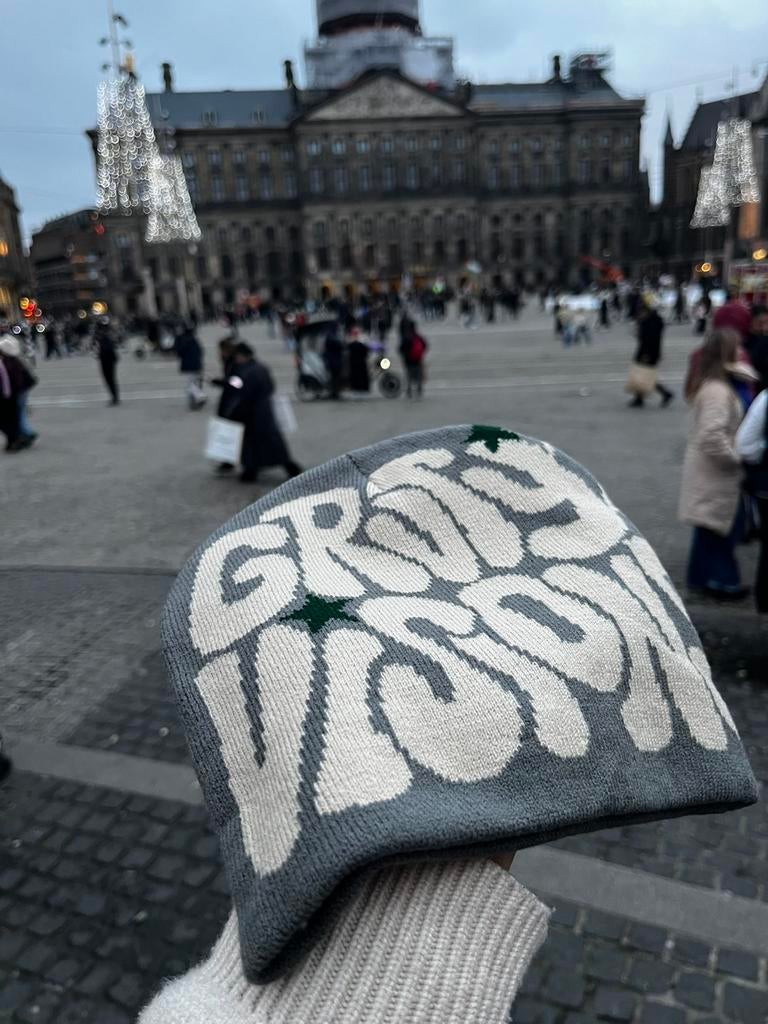 Trending Beanie – [Grijze Gravity Vision] – €5, Ophalen of Verzenden, Nieuw, Overige maten, Muts