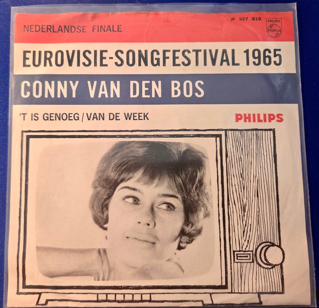 Conny Van Den Bos: 't is genoeg, Cd's en Dvd's, Vinyl Singles, Gebruikt, 7 inch, Overige typen, Nederlandstalig