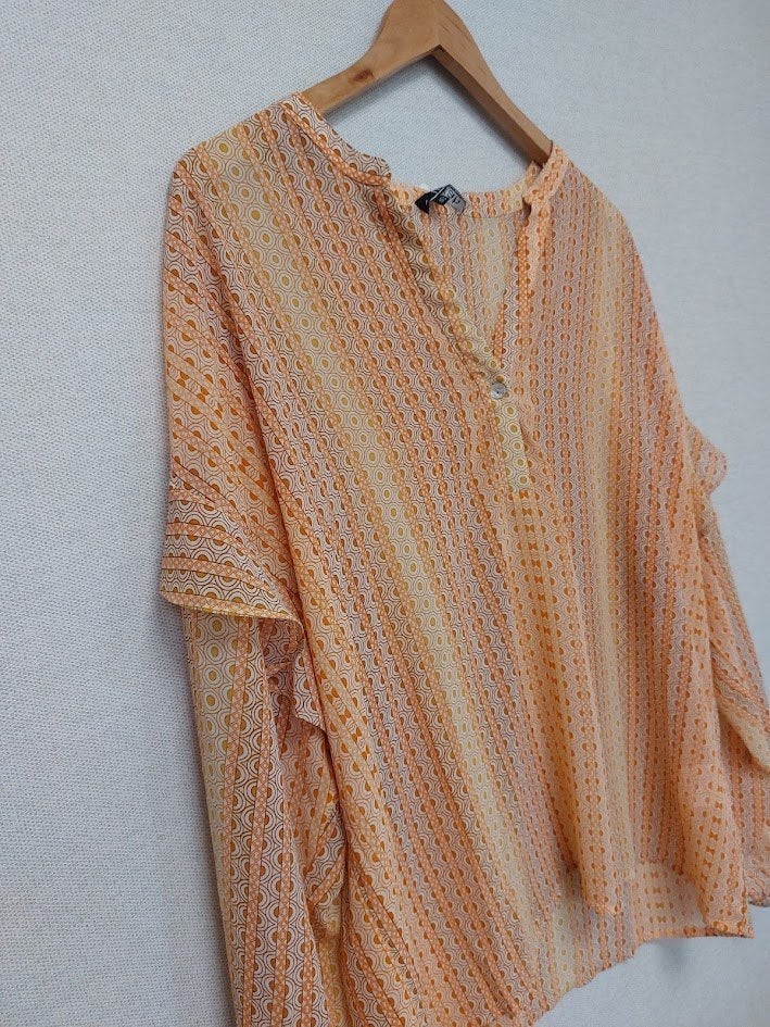 Norah blouse L, Maat 38/40 (M), Oranje, Ophalen of Verzenden, Zo goed als nieuw
