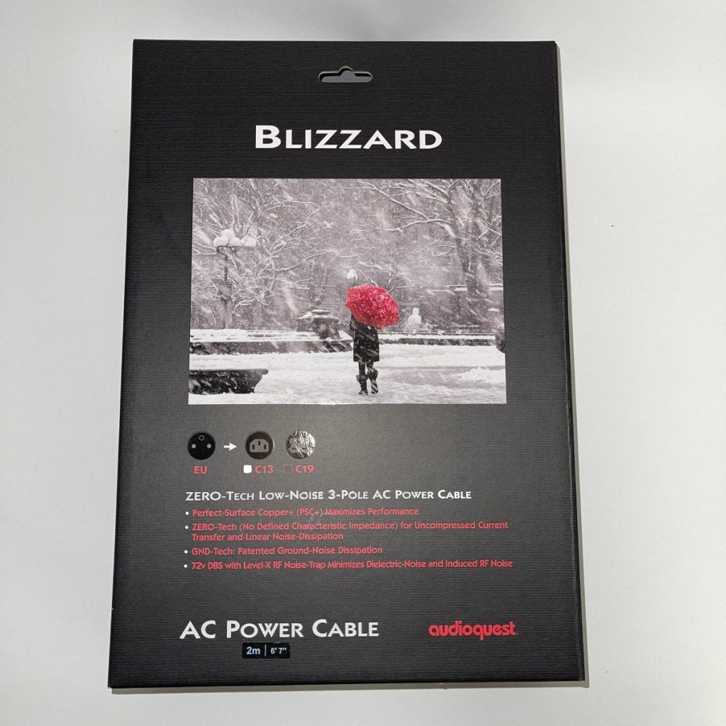 Audioquest NRG Blizzard 2M - Kabel - Zwart - Nieuw, Audio, Tv en Foto, Niet ingevuld, Niet ingevuld, Niet ingevuld