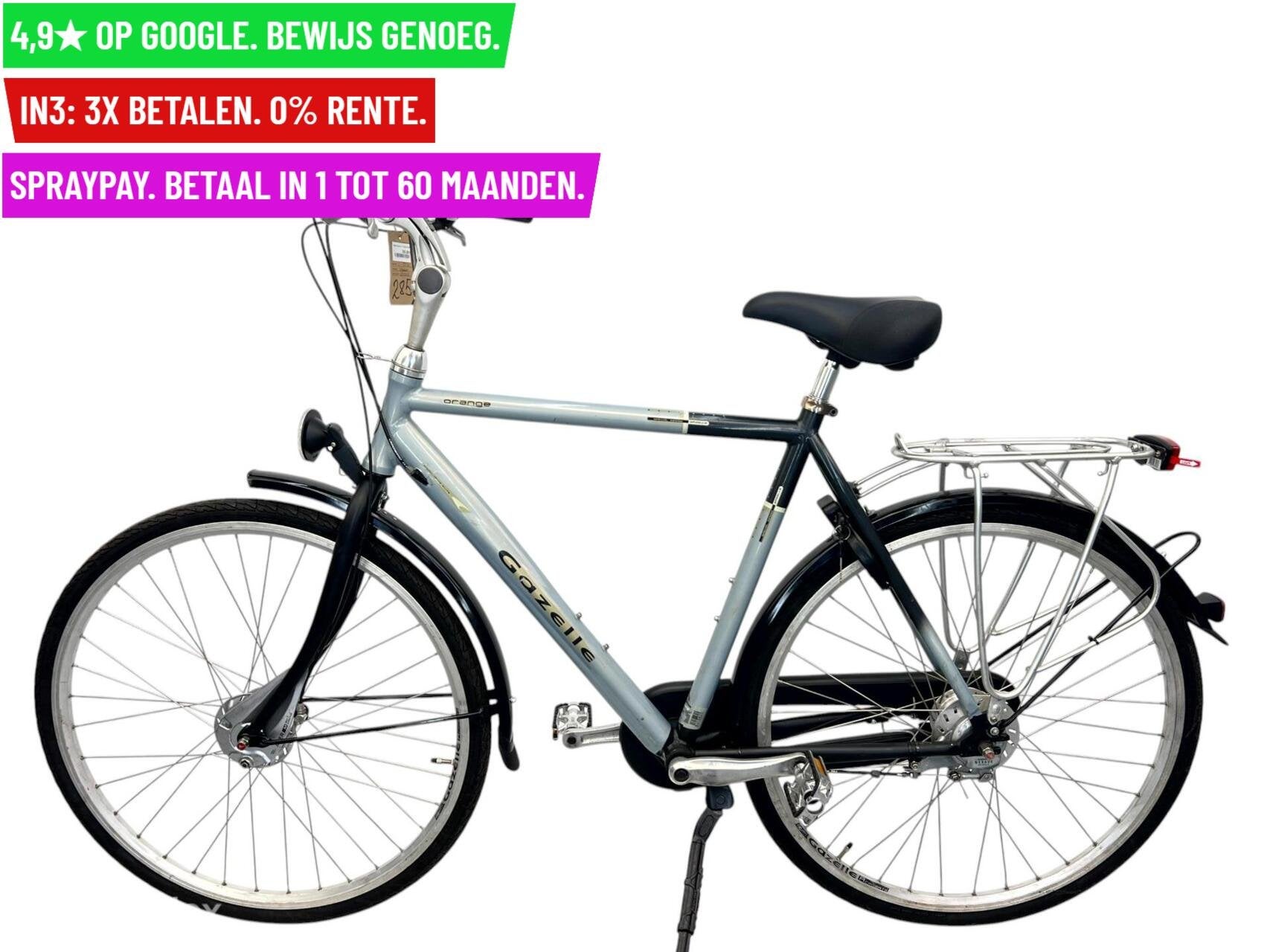 Herenfiets Gazelle Orange 28"/57cm/7ver - Garantie/Levering, Fietsen en Brommers, 9713 Bv Groningen, Gebruikt, Gazelle, Facebikenl@gmail.com