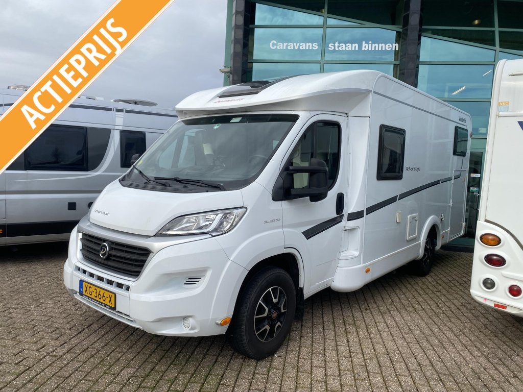 Dethleffs Advantage T 6611 Enkele bedden in prijs verlaagt, Caravans en Kamperen, Koelkast, Fiat, Luifel, Bedrijf