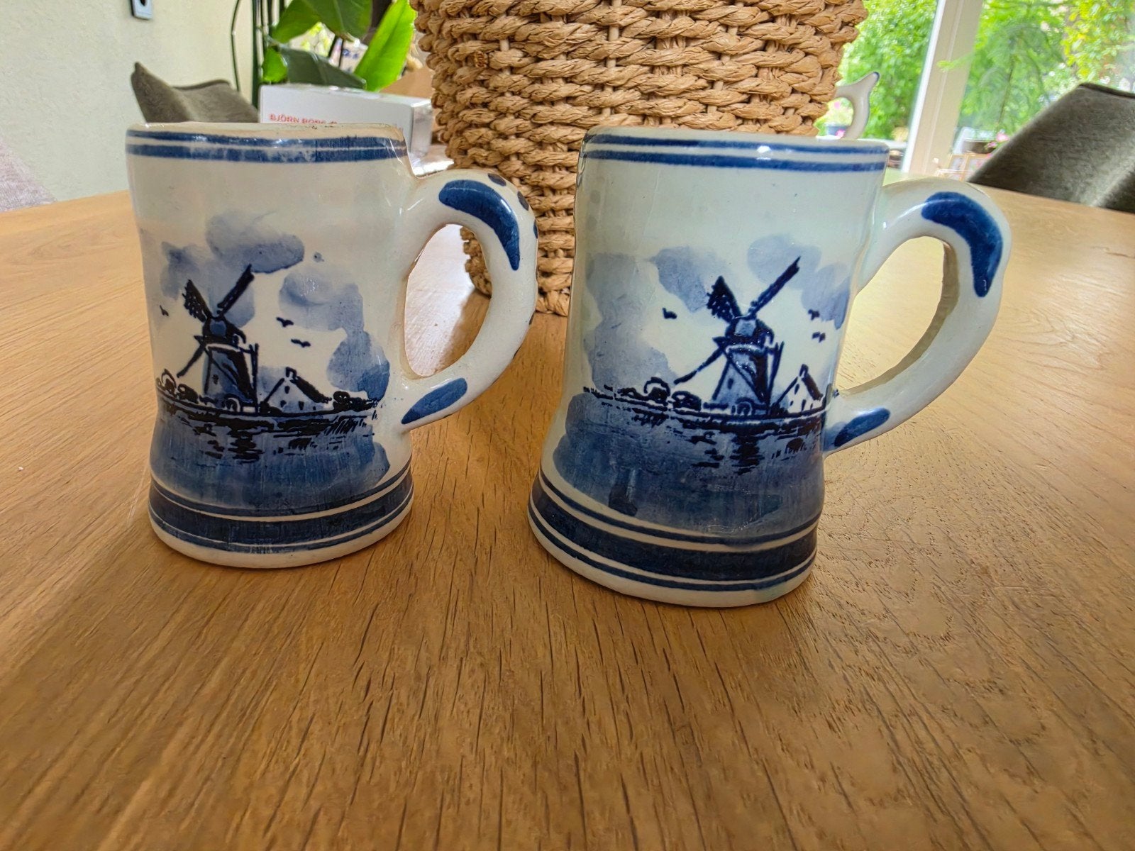 2 Delftsblauwe kopjes, Ophalen of Verzenden