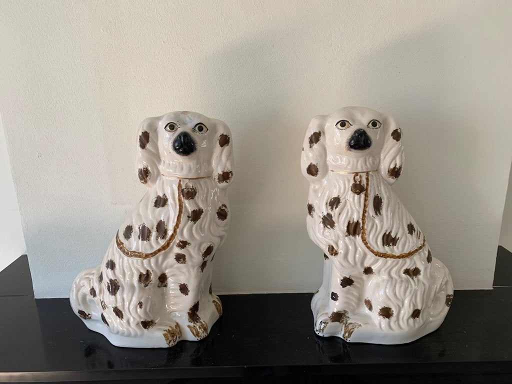 Staffordshire hondenpaar antiek, Antiek en Kunst, Antiek | Keramiek en Aardewerk, Ophalen