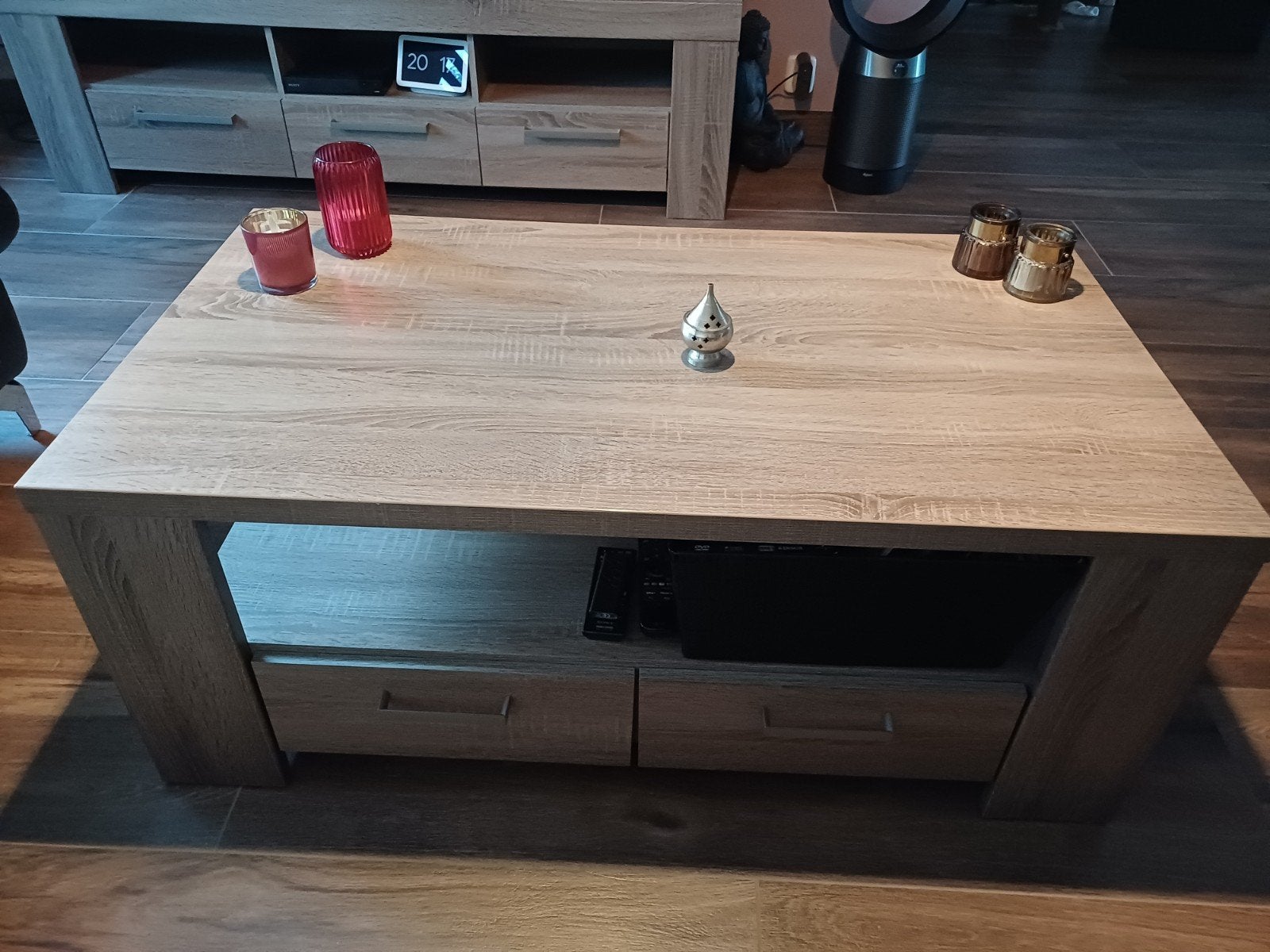 Salontafel en tv-kast met lades, Huis en Inrichting, Ophalen, 50 – 75, Gebruikt, 50 tot 100 cm