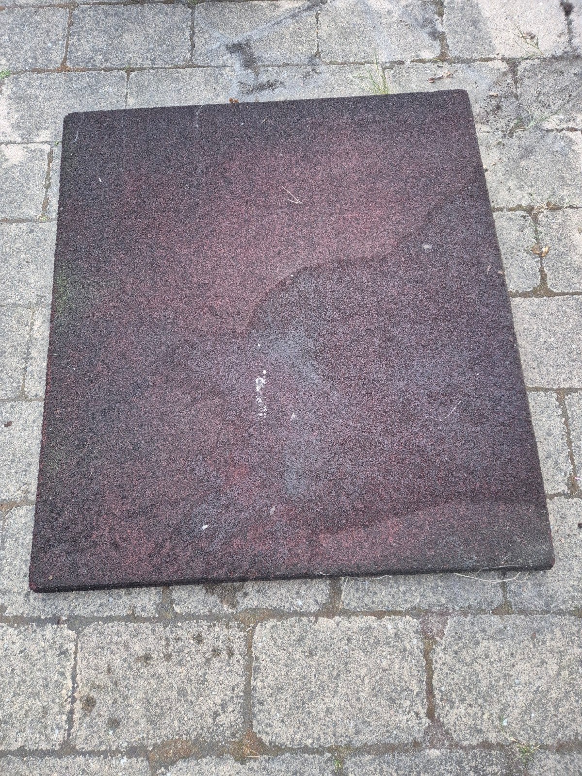 Rubberen tegels 4x, Tuin en Terras, Ophalen, Rubber, Overige typen