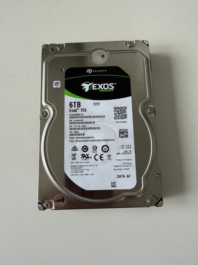 Seagate Exos 7E8 6TB HDD SATA Harde Schijf, Computers en Software, Harde schijven, Intern, Server, Nieuw, Ophalen of Verzenden