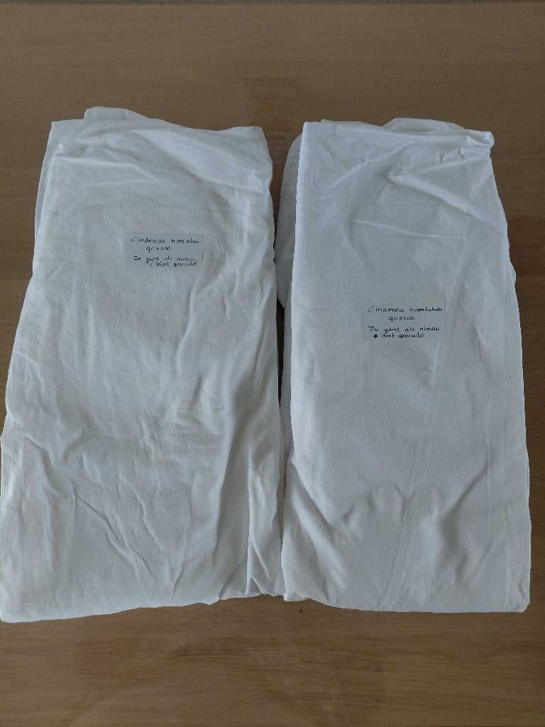 Cinderella hoeslaken 90x200_zo goed als nieuw_2 voor € 20,-, Eenpersoons, Katoen, Zo goed als nieuw, Cinderella