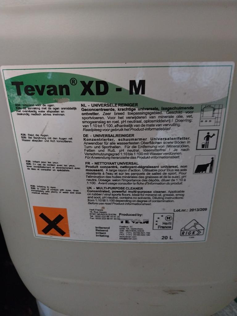 Tevan XD-M Universele Reiniger 20L - Nieuw, Ophalen of Verzenden