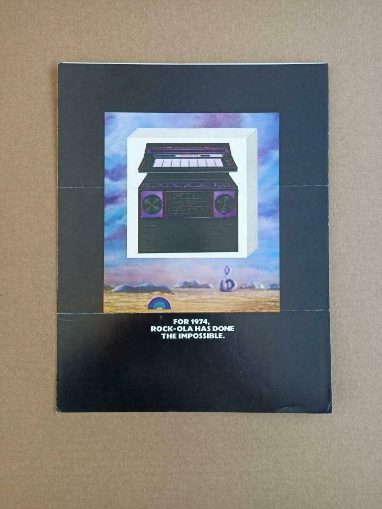 Folder: Rock-ola 454 (1974) jukebox, Verzenden, Gebruikt, 1950 tot 1960, Seeburg